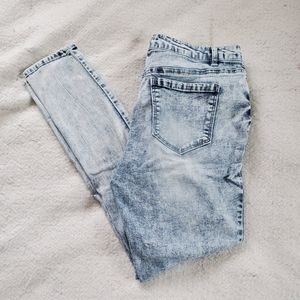 Blue Spice High Waist Skinny Jeans, Sz 15